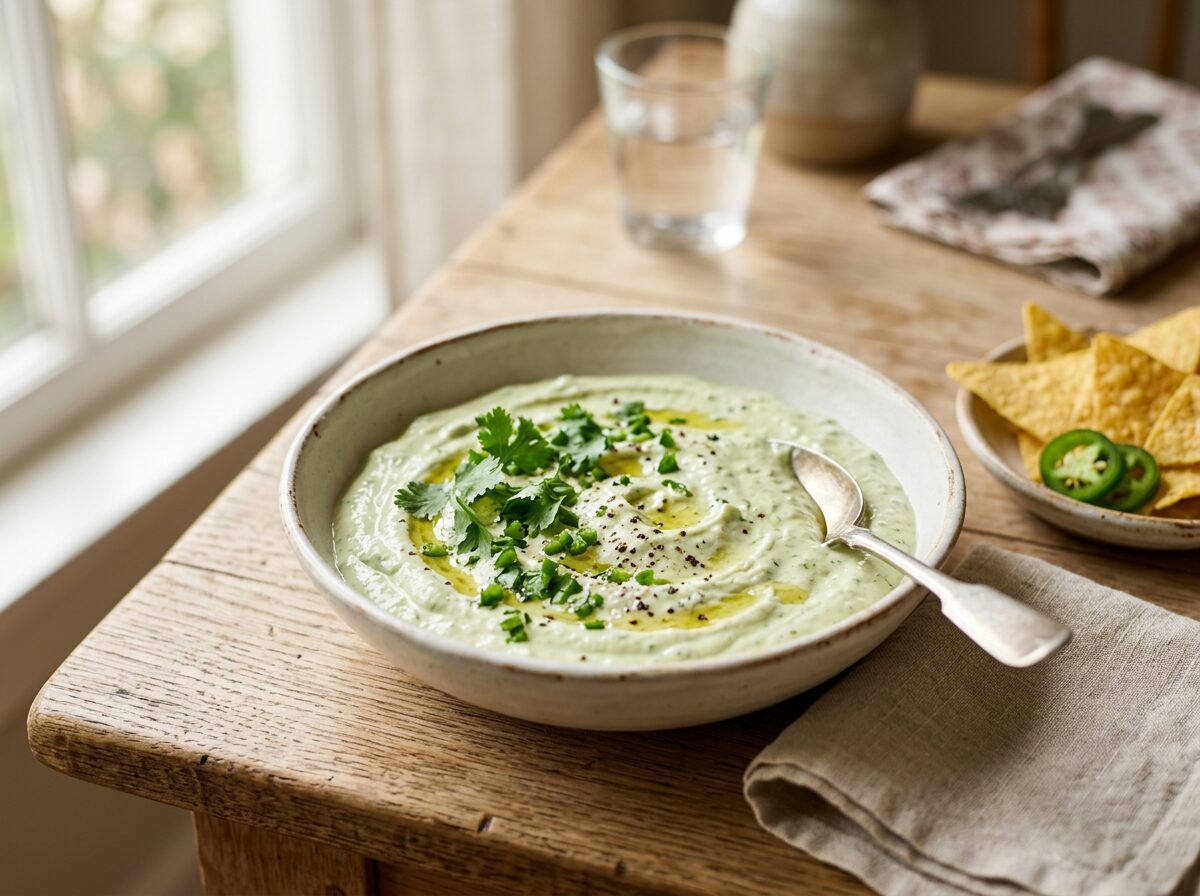 Creamy Jalapeño Cilantro Dip (Chuy's Copycat)