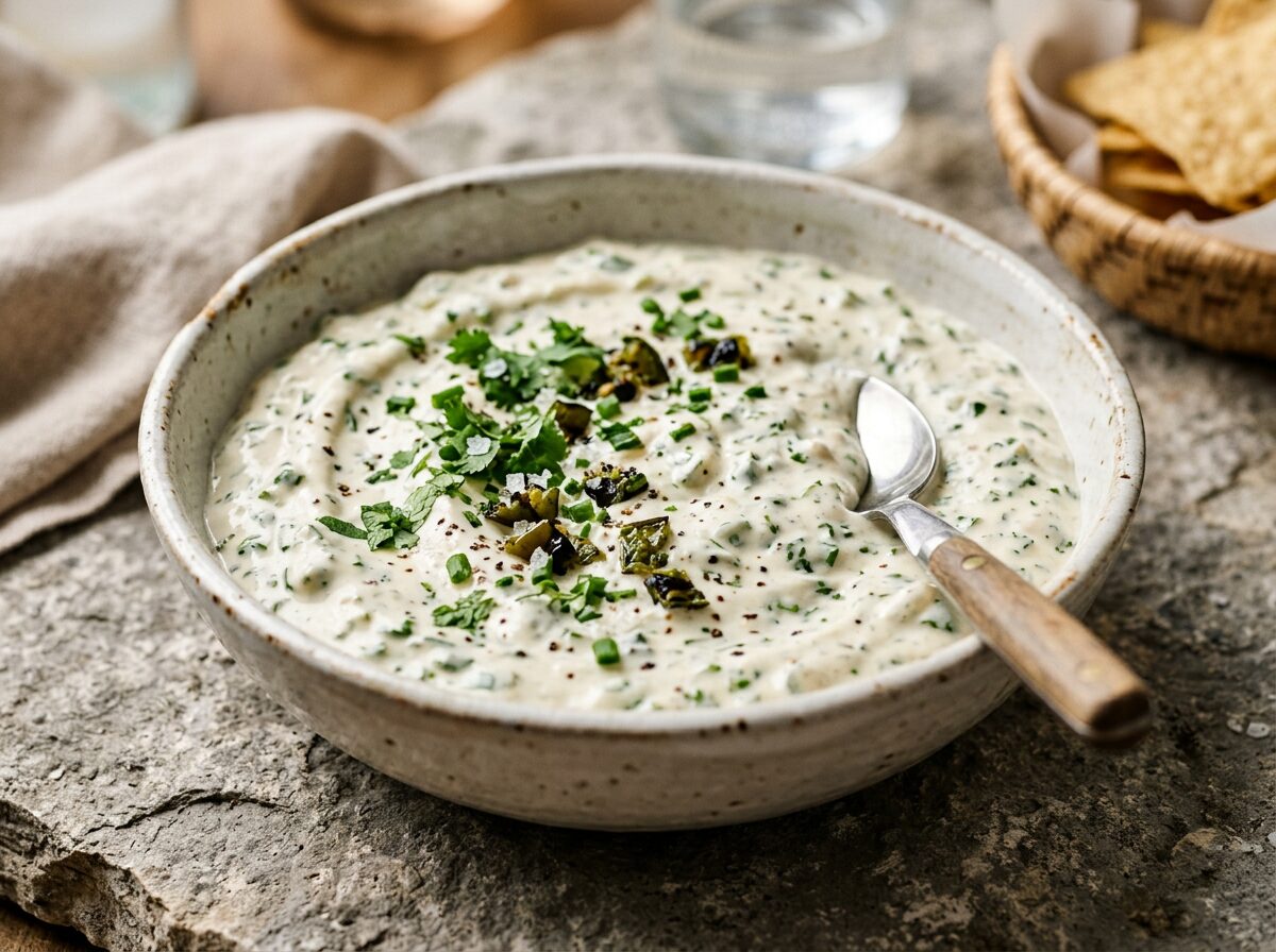 Creamy Roasted Jalapeño Ranch Dip