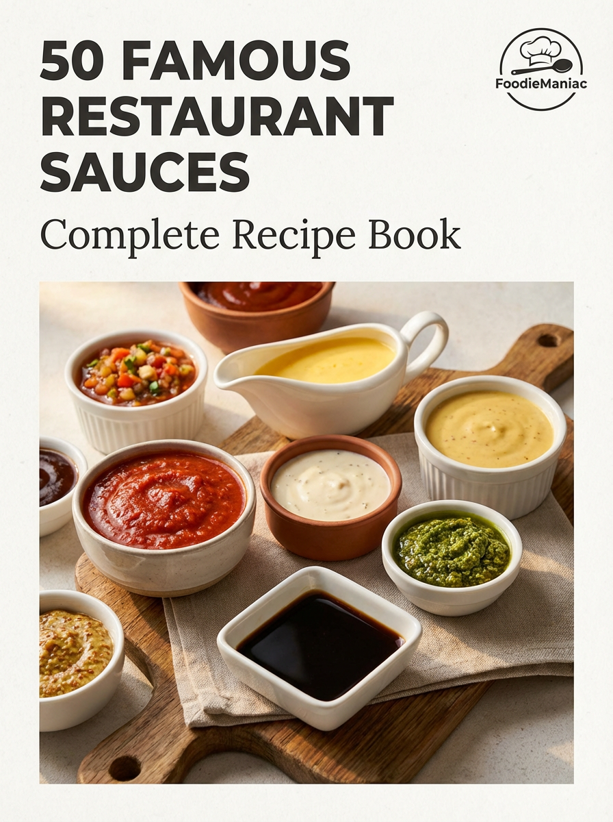 50 Famous Restaurant Sauces – Complete Recipe Book
