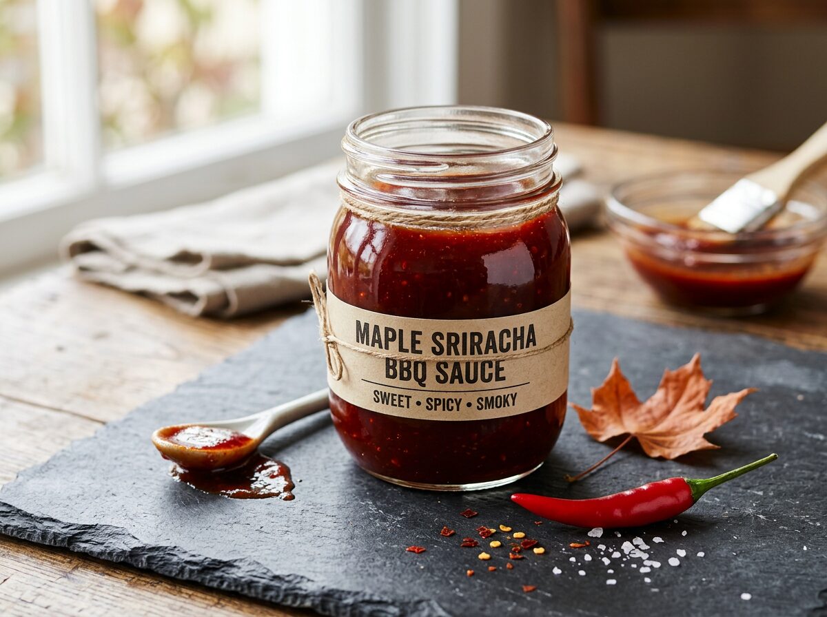 Spicy Maple Sriracha BBQ Sauce
