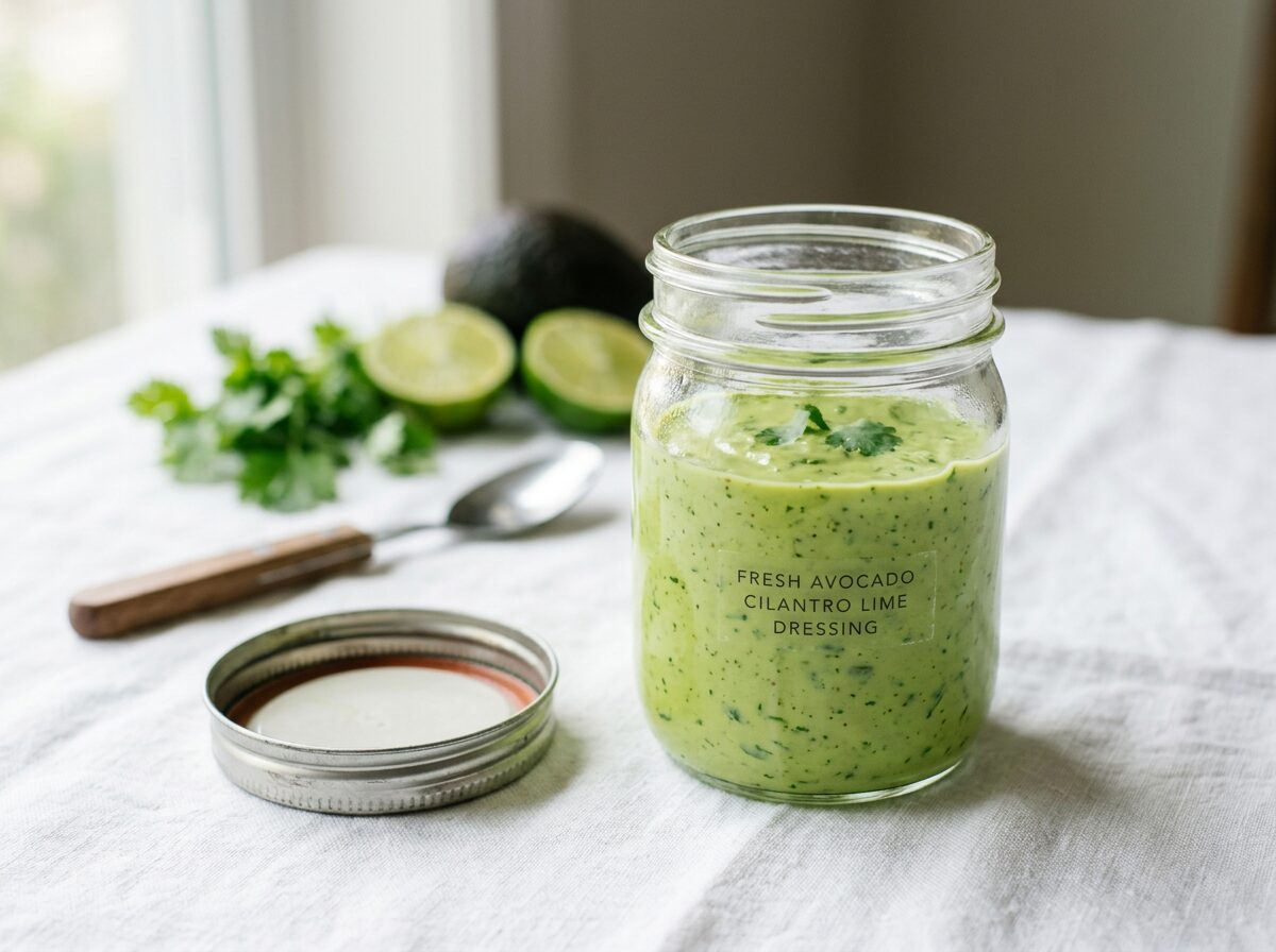 Thermomix Creamy Avocado Cilantro Lime Dressing